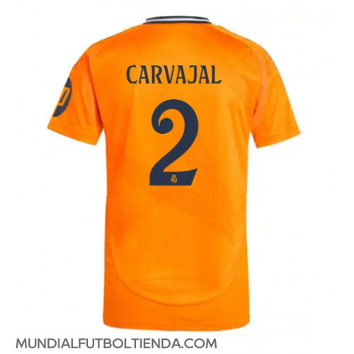 Camiseta Real Madrid Daniel Carvajal #2 Segunda Equipación Replica 2024-25 mangas cortas